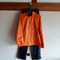 YONEXオレンジ ジップアップジャケット、パンツセット