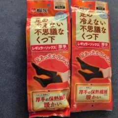 2足セット　桐灰　足の冷えない不思議なくつ下　レギュラー