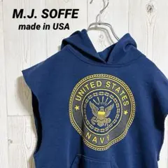 90s USA製 M.J. SOFFE 両面プリント カットオフパーカーのサムネイル