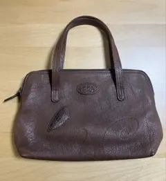 美品★お洒落✨イビザ IBIZA ミニハンドバッグ ブラウン レザーのサムネイル