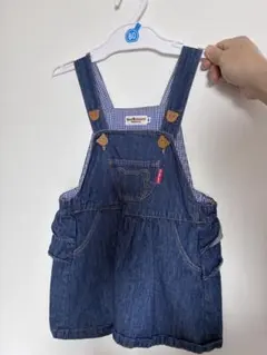 ホットビスケッツ　ミキハウス　デニムワンピース　90サイズ
