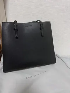 CHARLES & KEITH ブラック トートバッグ