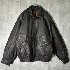 極上 ヴィンテージ 本革 レザージャケット 短丈 ライナー 濃茶