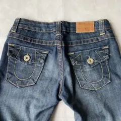 True Religionストレートデニムパンツ W28 USA製