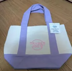 【新品タグ付】TRADER JOE'S ミニキャンバストートバッグ パープル