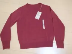 2025新品タグ付 S 洗える ウール ハイゲージ クルーネックセーター無印良品