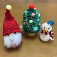 クリスマスセット　サンタクロース&スノーマン&ツリー