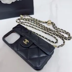 CHANEL キャビアスキン iPhoneケース　14pro 13proのサムネイル