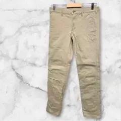 ユニクロ スキニーパンツ ストレート　ベージュ　【M】前後ポケット 美品