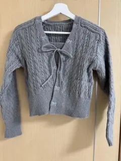 本日限定価格　韓国　mini brand ケーブル編みカーディガン 韓国