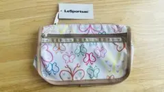 【新品未使用】★LeSportsac★ 蝶のプリントポーチ