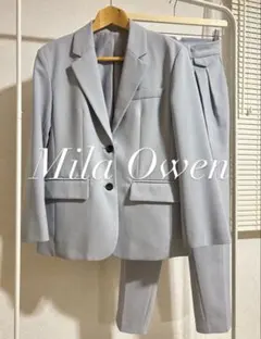 値下げ中 Mila Owen セットアップ パンツスーツ ライトブルー S