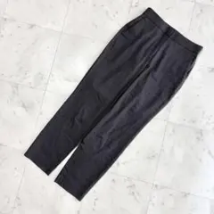 theory luxe パンツ　麻　リネン　ストレッチ　黒　ブラック　36のサムネイル