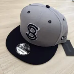 SCHOTT 9FIFTY Bロゴキャップ グレー/ネイビーのサムネイル
