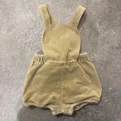 house of paloma コーデュロイ サスペンダー付きロンパース