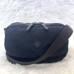 美品✨CLEDRAN ショルダーバッグ ナイロン×レザー ブラック