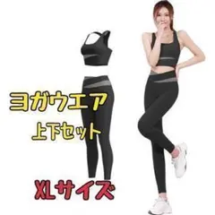 FLYSHION ヨガウエア XLサイズ 上下セット バイカラー トレーニング