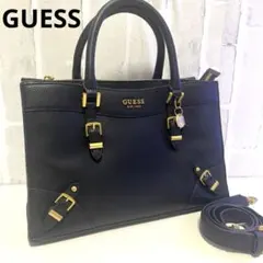 GUESS archive Y2Kショルダー 斜め掛け ハンドバッグ レザー美品