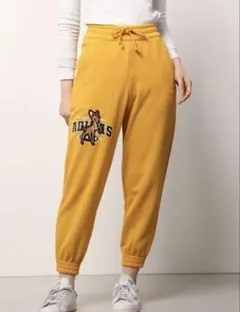 美品　アディダス　イエロー スエットパンツ S バンビ　ディズニー