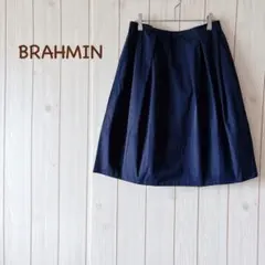 【極美品】＊BRAHMIN＊ミディ丈スカート オフィスカジュアル 38 ネイビーのサムネイル
