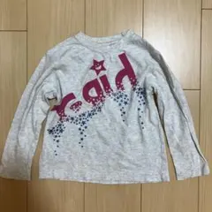 X-girl 長袖カットソー 星柄 グレー