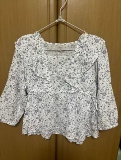 flower 花柄 フリル ブラウス
