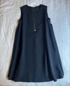 【美品】Rouge vif フォーマル ノースリーブAラインワンピース　黒