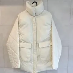 美品 Discoat 3way キルティング コート フリー 定価16500円