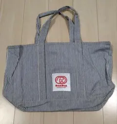 DOMDOM　ドムドムハンバーガー　ビッグトートバッグ　ストライプ【未使用】
