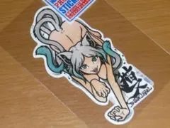 猫又 白 美女 FOORIDER ステッカー B-SIDE LABEL