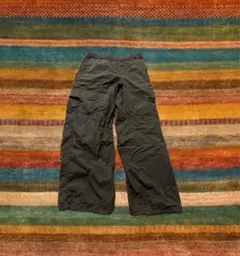 ダークグレー カーゴパンツ ゴムウエスト スポーツ 海外 レトロ y2k