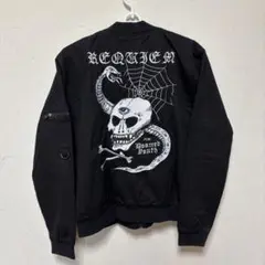 【DISTURBIA 】REQUIEM スカル 蛇 ブラック スカジャン