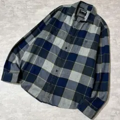 Y*I様 00s EXPRESS ブロックチェック コットン ネルシャツ バッフ
