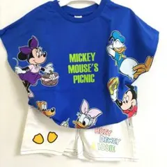 ミッキーマウス ピクニック Tシャツ＆ショートパンツ 120cm