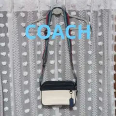 COACH バイカラー ショルダーバッグ