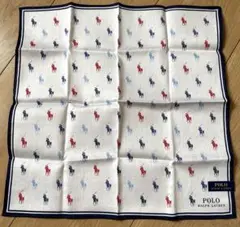 新品★POLO Ralph Lauren シグネチャーポロポニー　総柄ハンカチのサムネイル