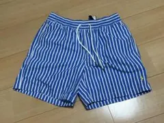 ポロ ラルフローレン 水着 青 ストライプ POLO