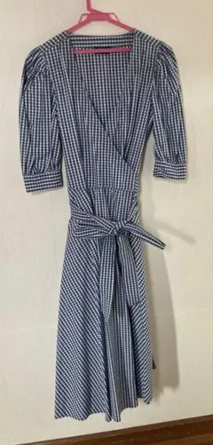 Polo Ralph Lauren チェック柄ロングラップドレス