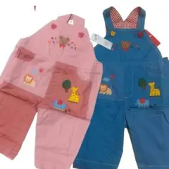 ミキハウス オーバーオール ピンク 90 100 新品 未使用 タグあり ミキハウス オーバーオール ピンク 90 100 新品 未使用 タグあり