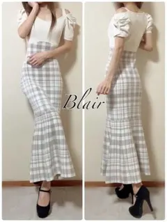 即日発送！RESEXXY ショルダーオープンマーメイドニットワンピース　アイボリ