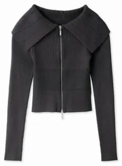 SNIDEL Sustainaフロントジップニットプルオーバー