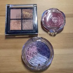 UR GLAM アイシャドウパレット & CANMAKE アイシャドウ リップ