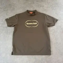 BEAMS GOLF モックネックシャツ ブラウン Lのサムネイル
