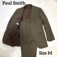 【美品】Paul Smith ブラウンスーツM イタリア高級生地 チェック
