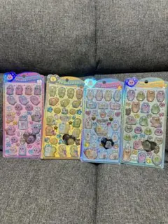 んぽちゃむ　おぱんちゅうさぎ　うるちゅる　うるちゅるポップシール　4枚セット