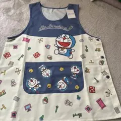 新品未使用タグ付☆ドラえもん　エプロン　大きめサイズ3L-4L バックプリント有