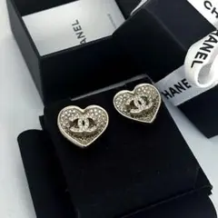 【新品未使用】 CHANEL シャネル ピアス 23SS ハート