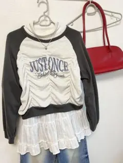 しまむら シャーリング 長袖トップス