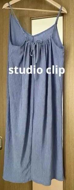 キャミワンピース 薄い青