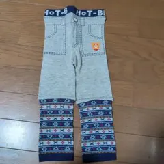 HOT-Bタイツ デニム風レッグウェア 90